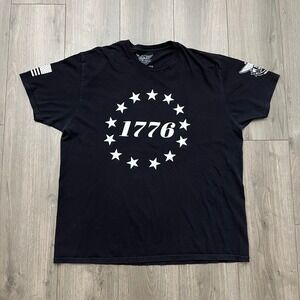 We The People Holsters Mens 1776 Patriotic Graphic T-Shirt Black XXL Made in USA